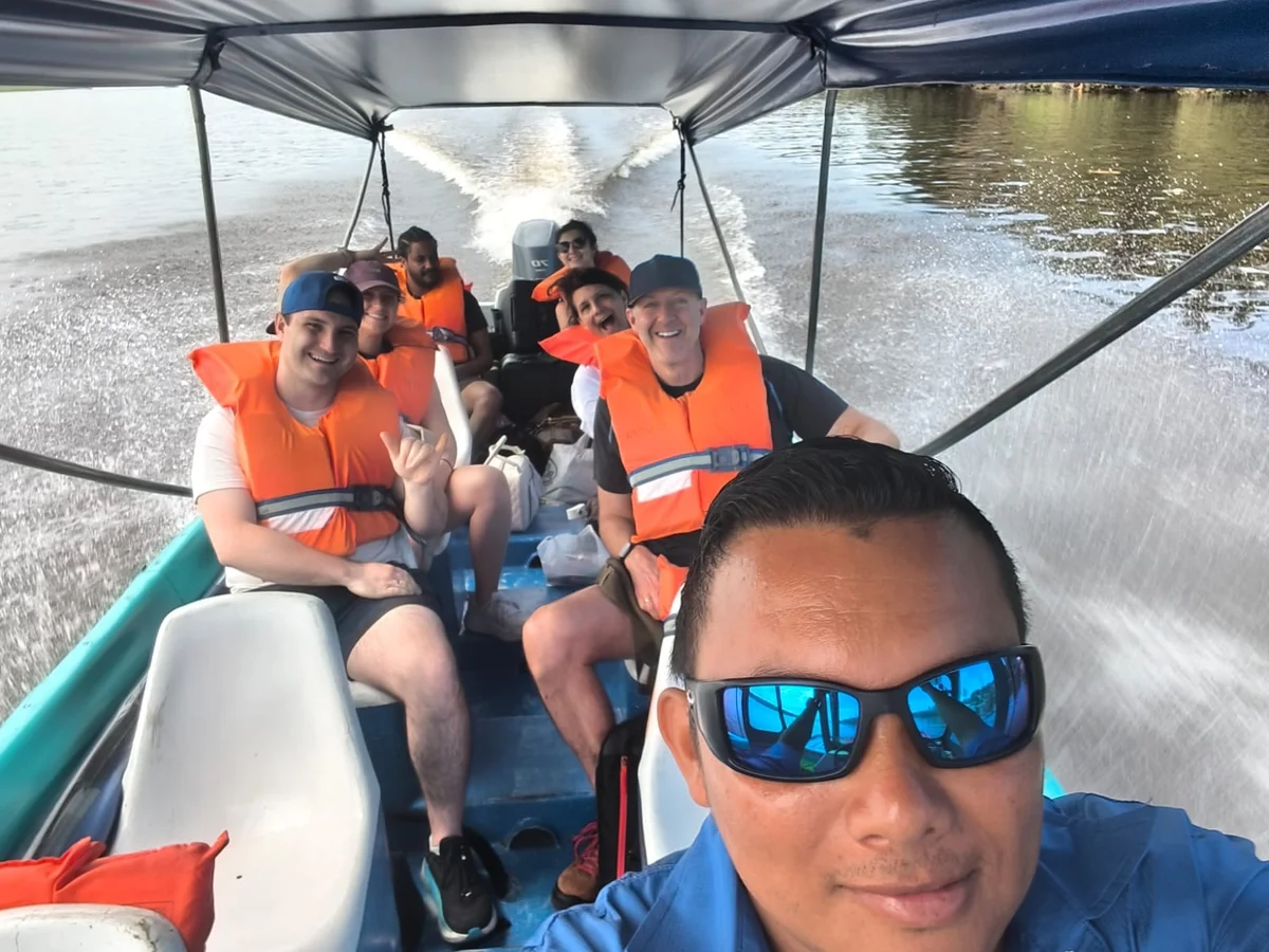 Capitán Smith en selfie durante la navegación